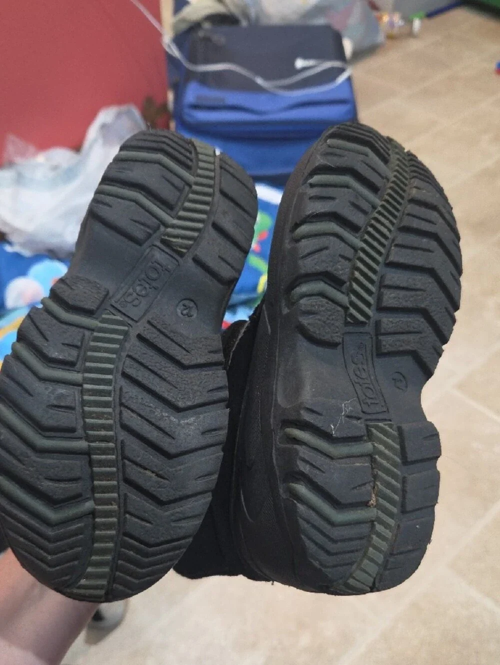 totes Kids Black and Gray Snow Boots